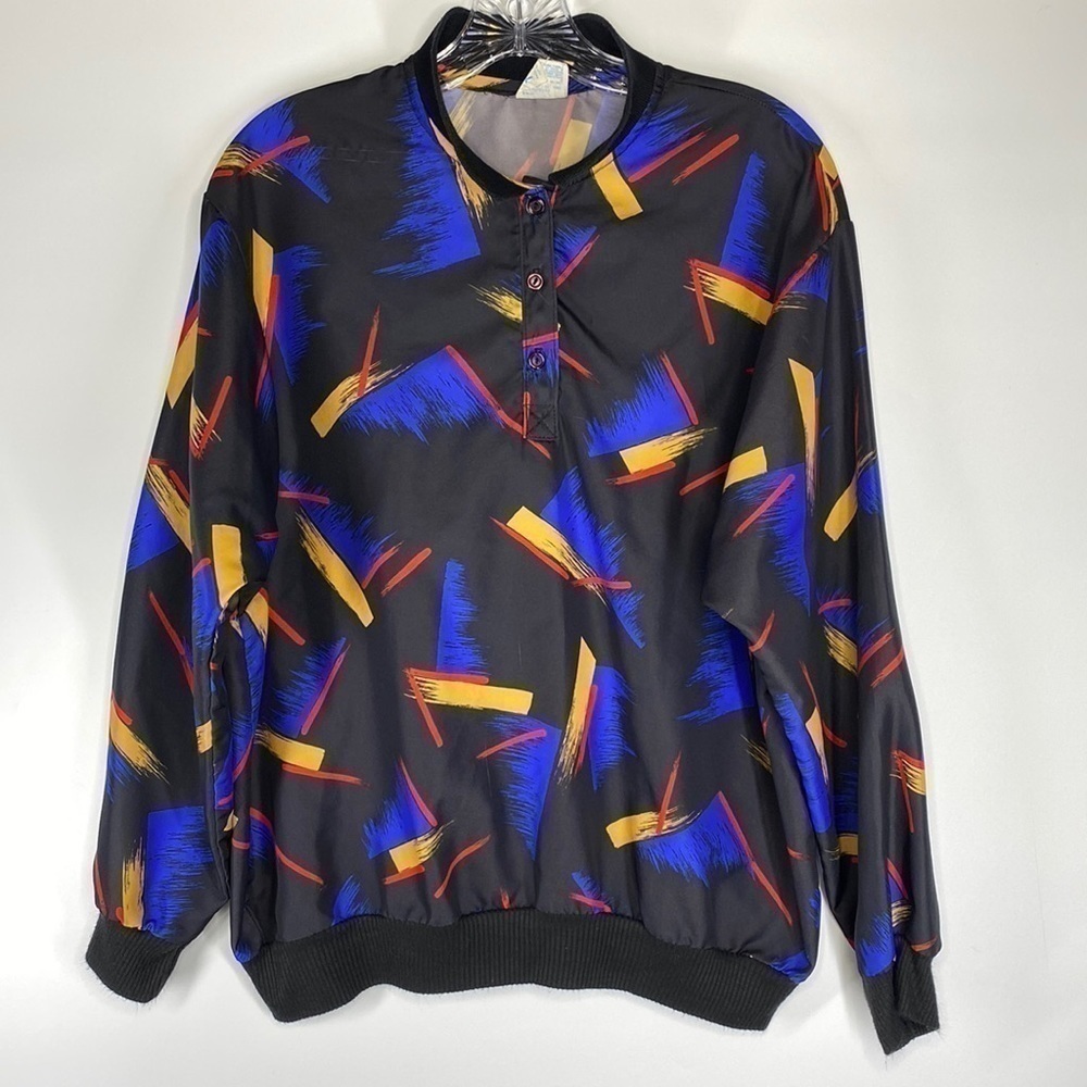 Vintage XTRA Pullover Polyester 80's Long Sleeve Shirt Size 38/Large